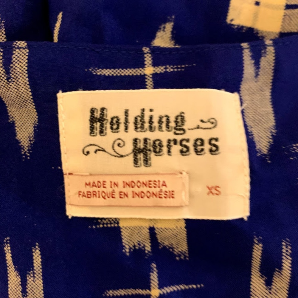 Holding Horses Anthro Abstract Plaid Tunic Top - Picture 7 of 8